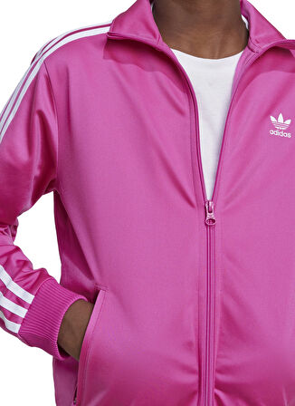 adidas Fermuarlı Yaka Düz Pembe Kız Çocuk Eşofman Üstü IY4034-FIREBIRD TOP