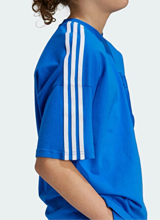 adidas Düz Mavi Kız Çocuk T-Shirt IX9993-T-SHIRT