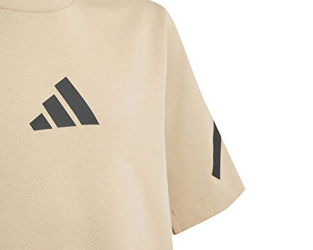 adidas J Zne Tee Çocuk Günlük Tişört JF2498 Krem