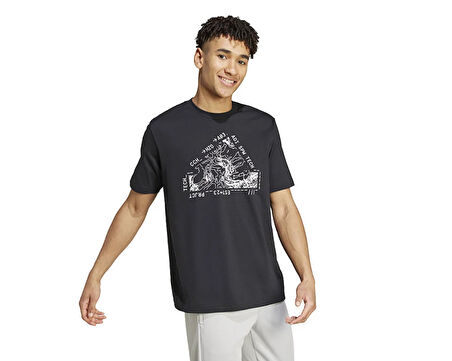 adidas M Ce Topo T Erkek Günlük Tişört IW2685 Siyah