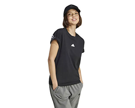 adidas W Fi 3S Tee Kadın Günlük Tişört IW4563 Siyah