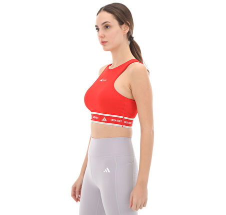 JG1268-K adidas Crop Top Kadın B&amp;uuml;stiyer Kırmızı