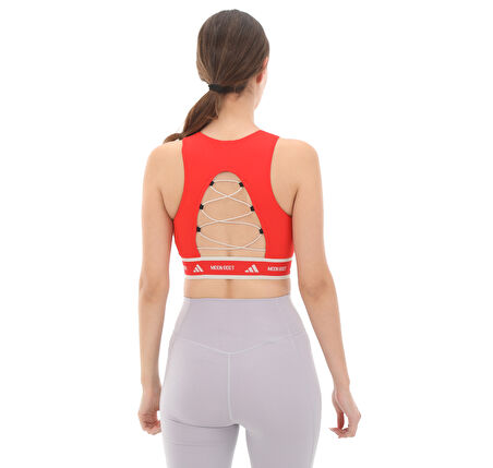 JG1268-K adidas Crop Top Kadın B&amp;uuml;stiyer Kırmızı