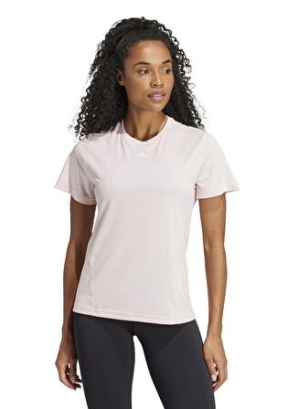 adidas Kadın Pembe Yuvarlak Yaka Normal Kalıp T-Shirt IY9160 WTR D4T T