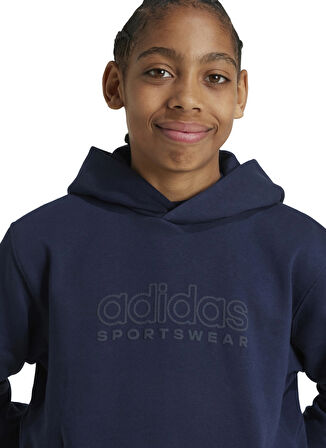 adidas Düz Erkek Çocuk Siyah Sweatshırt IW0923-J SZN GFX HD