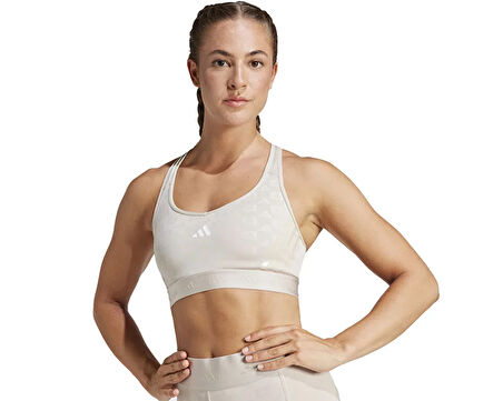 adidas Pwr Ms Hyglm Q4 Kadın Sporcu Sütyeni IX3195 Krem