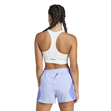 Run Pocket Medium-Support Kadın Beyaz Antrenman Sporcu Sütyeni IW5327