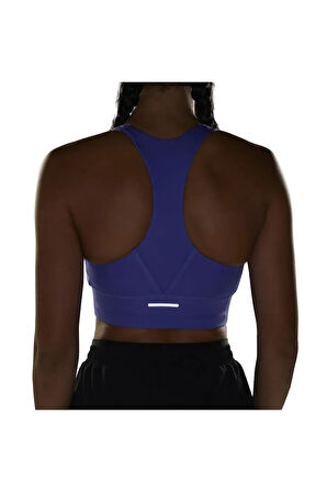 Kadın Run Pocket Medium-Support Sporcu Sütyeni Mavi BRA IW5331