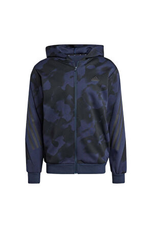 adidas M FI 3S FZ AOP Erkek   Sweatshirt IW6083