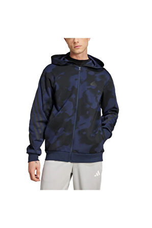 adidas M FI 3S FZ AOP Erkek   Sweatshirt IW6083