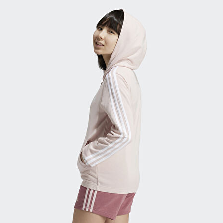Adidas Kadın Full Zip Hoodie G 3 Stripes