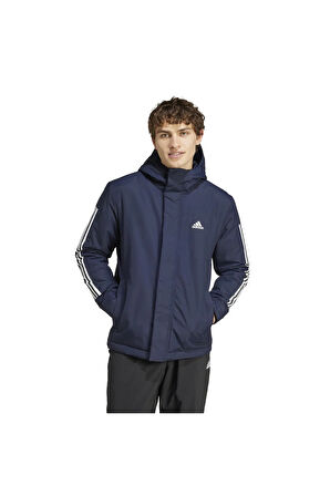 Adidas IX8885 3S Hooded Erkek Spor Mont