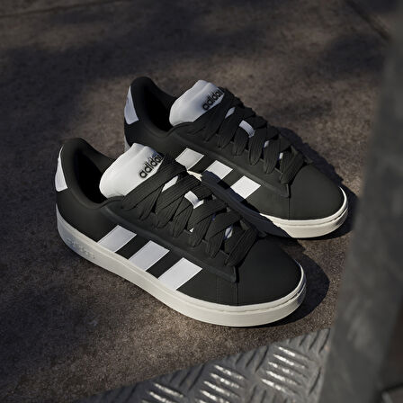 Grand Court Alpha Erkek Siyah Sneaker Ayakkabı JH7235