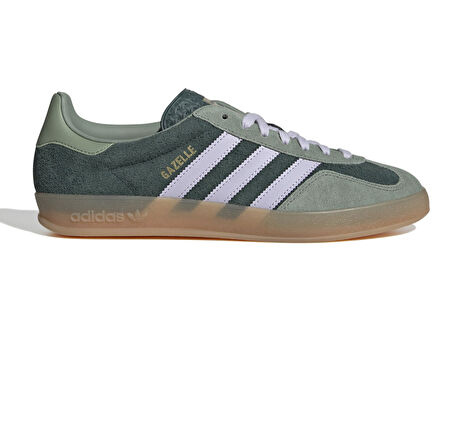 JI0323-E adidas Gazelle Indoor Erkek Spor Ayakkabı Yeşil