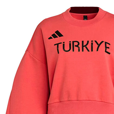 Türkiye Kadın Pembe Günlük Stil Sweatshirt JG5701