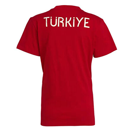 Türkiye Kadın Kırmızı Günlük Stil T-Shirt JG5700