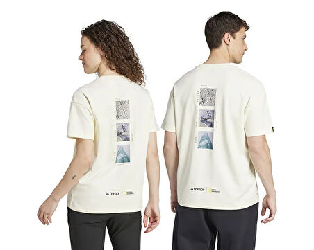 adidas Ng U Aerordy T Unisex Günlük Tişört IX5614 Bej