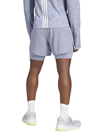 adidas JD2321 OTR E 3S 2in1 S Mor Lastikli Bel Regular Fit Düz Erkek Şort