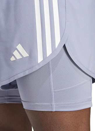 adidas JD2321 OTR E 3S 2in1 S Mor Lastikli Bel Regular Fit Düz Erkek Şort