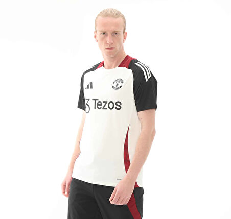 JE3726-E adidas Manchester United Tiro 24 Erkek Forma Beyaz