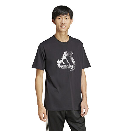 Hot Erkek Siyah Günlük Stil T-Shirt JI6787