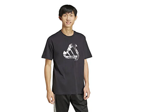 Adidas M C Hot Q1 Tee Erkek Günlük Tişört JI6787 Siyah