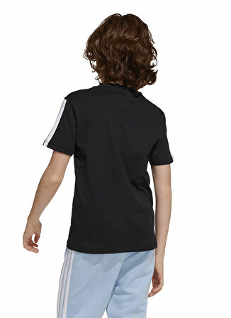 adidas Düz Siyah Erkek Çocuk T-Shirt JD6487 J 3S TEE 160