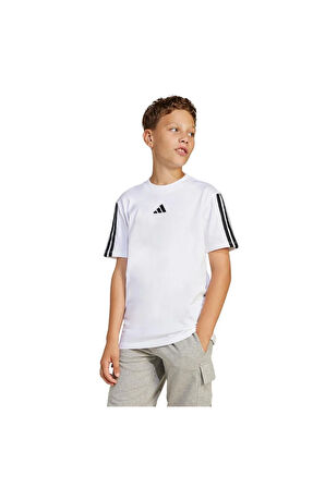 adidas Çocuk  Beyaz  T-shirt J 3S TEE 160 JD6488