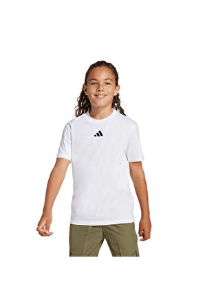 adidas  Çocuk  Beyaz  T-shirt J SL TEE 160 JC9774