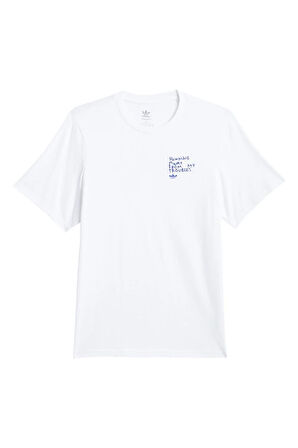 adidas Erkek  Beyaz  T-shirt SHMOO G TEE 2 JC7655