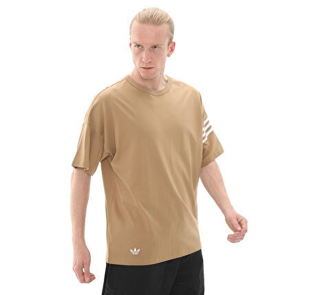 JC9932-E adidas Neu C Tee Erkek T-Shirt Kahve