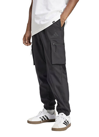 adidas JF3284 M CE Q1 PR C PT Siyah Lastikli Bel Regular Fit Düz Erkek Eşofman Altı