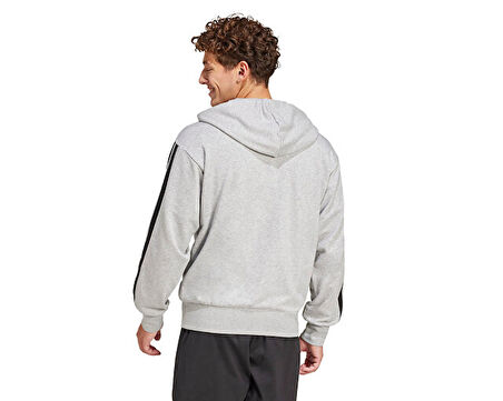 Adidas M 3S Ft Fz Hd Erkek Günlük Ceket JE6338Gri