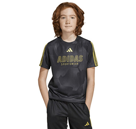 JI6183-C adidas J Hot Cof Tee çocuk T-Shirt Siyah