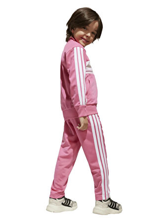 adidas Düz Pembe Kız Çocuk Eşofman Takımı JI6208 LK 3S TIB TS