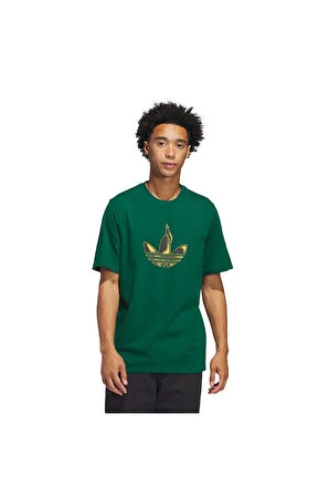 adidas Erkek  Yeşil  T-shirt TREF TORCH TEE JD2833