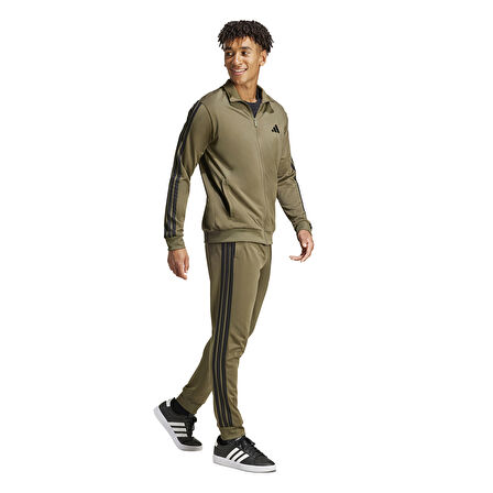 3-Stripes Erkek Yeşil Günlük Stil Eşofman Takımı JI8854