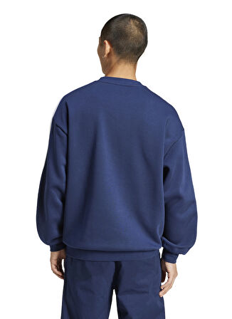 JP1063 Oversize crew Lacivert Yuvarlak Yaka Oversize Sweatshirt