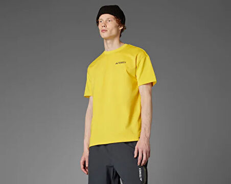 Adidas Ng U Ar B Gfx T Unisex Günlük Tişört JD5955 Sarı
