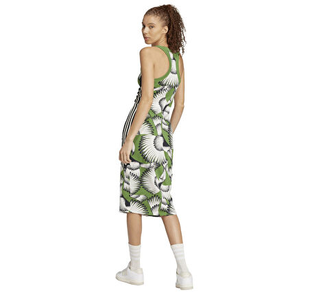 JD6314-K adidas Farm Dress Kadın Elbise - Etek Yeşil
