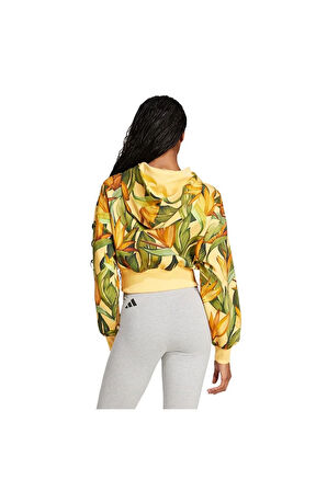 adidas Kadın  Sarı  Sweatshirt FARM HOODIE JD6282