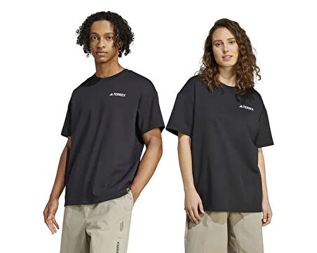 adidas Ng U Ar B Gfx T Unisex Günlük Tişört JD5957 Siyah