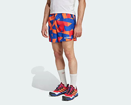 adidas Mt Light Sh Aop Erkek Outdoor Şort JF1252 Mavi
