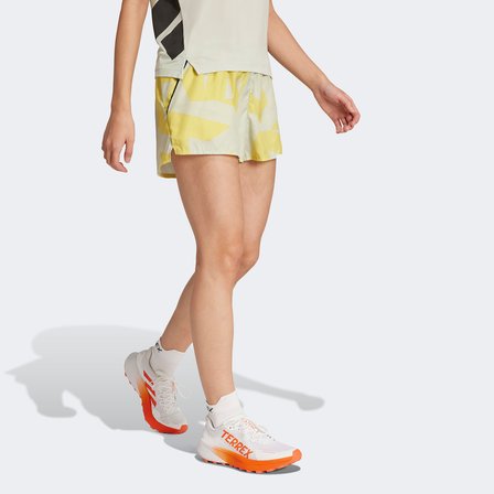 Adidas Wmt Ligh Sh Aop Kadın Sarı Koşu Şortu