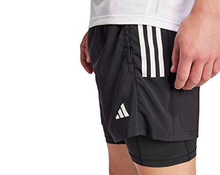 adidas Otr B 2in1 Ps M Erkek Koşu Şortu JN2670 Siyah
