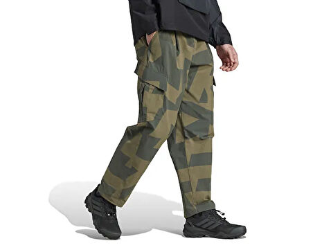 Adidas Cargo Aop Pants Erkek Günlük Kargo Pantolon JE9427 Siyah