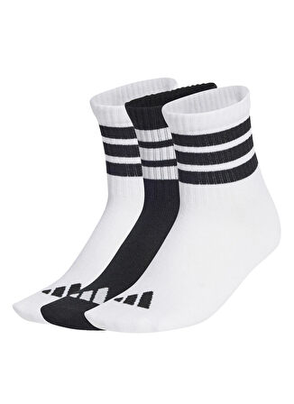 Beyaz - Siyah Erkek Çocuk Çorap D1349-LK RIB 3PP SO