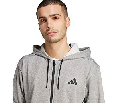 adidas Gg Fz Hd Erkek Antrenman Ceketi JC5697 Gri