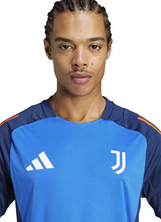JE4299 JUVE TR JSY Mavi Yuvarlak Yaka Normal Kalıp Forma