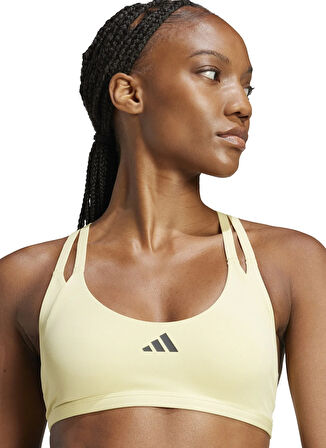 JD2117 AERIM LS STRNGT Sarı U Yaka Normal Kalıp Kadın Sporcu Sütyeni